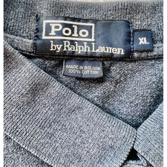Polo Ralph Lauren Shirt Mens XL Blue Red Pony 100% Cotton Short Sleeve Pre-Owned - Picture 3 of 6